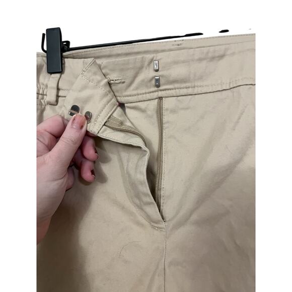 Talbots Womens The Perfect Short Khaki Chino Shorts Size 14 - Picture 2 of 6